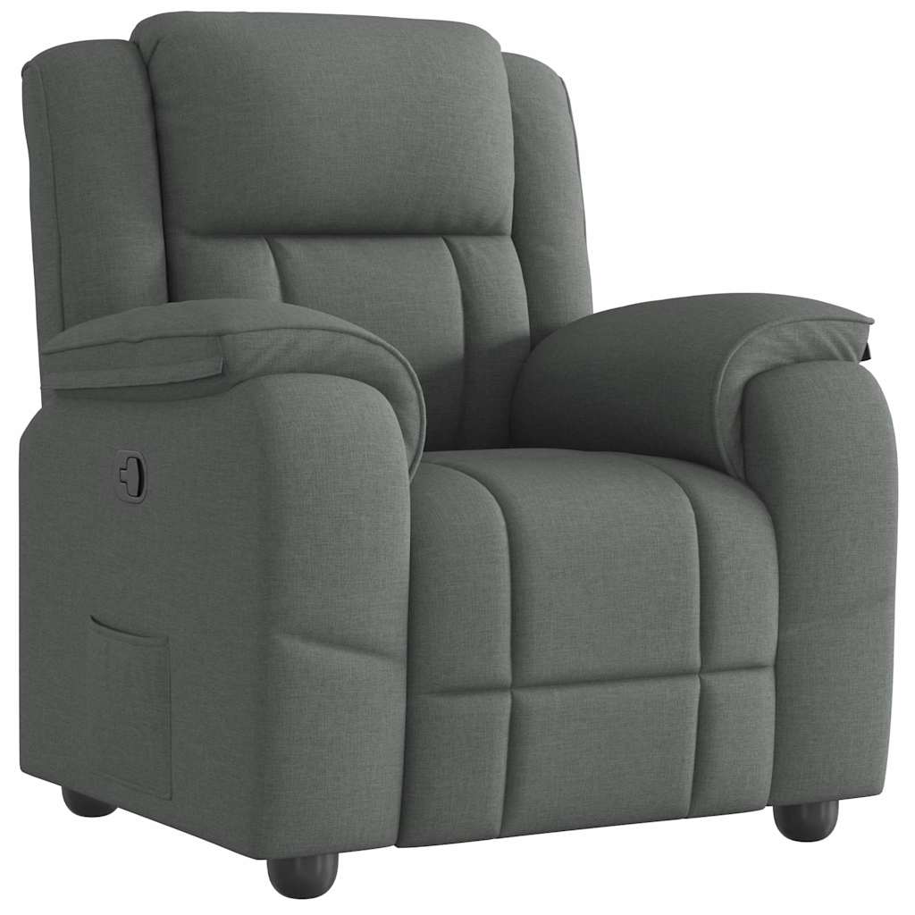 Fauteuil verstelbaar stof donkergrijs is nu te koop bij PeponiXL, paradijselijk wonen!