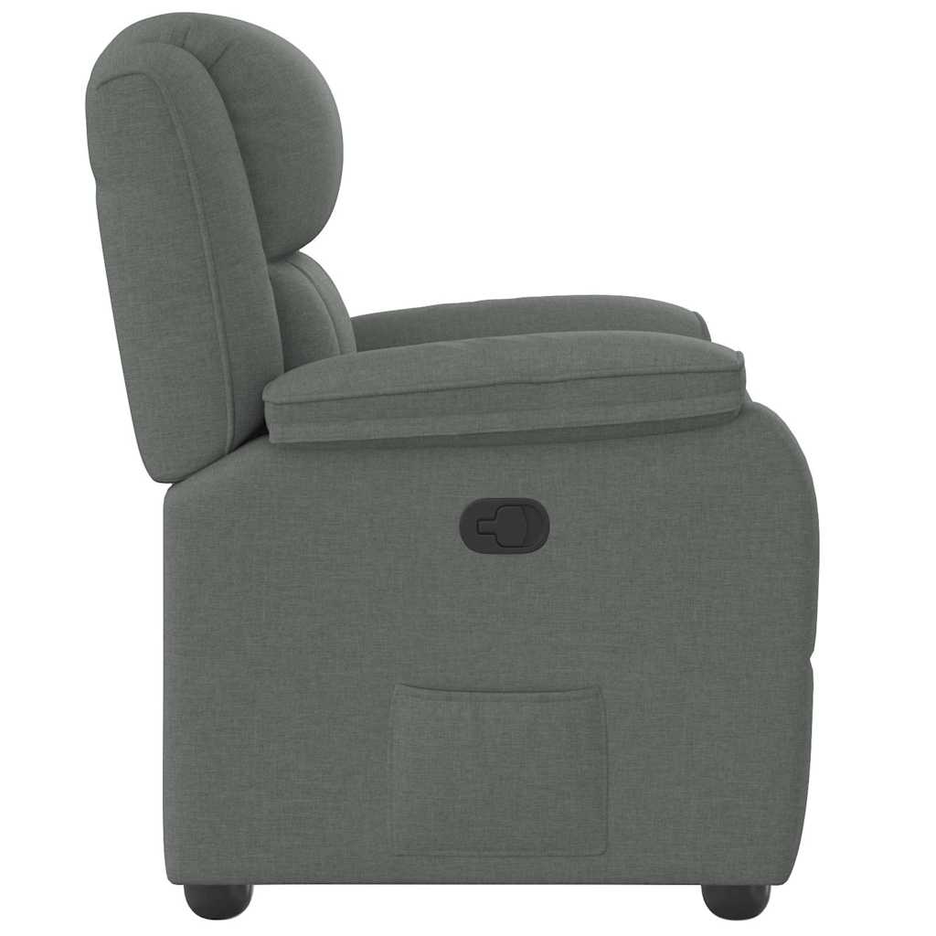 Fauteuil verstelbaar stof donkergrijs is nu te koop bij PeponiXL, paradijselijk wonen!
