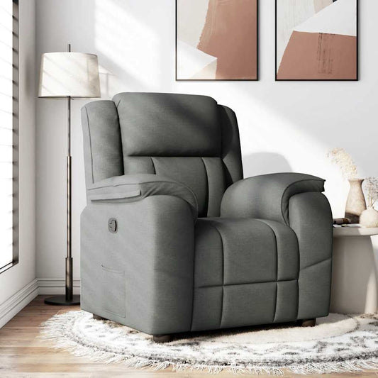 Fauteuil verstelbaar stof donkergrijs is nu te koop bij PeponiXL, paradijselijk wonen!