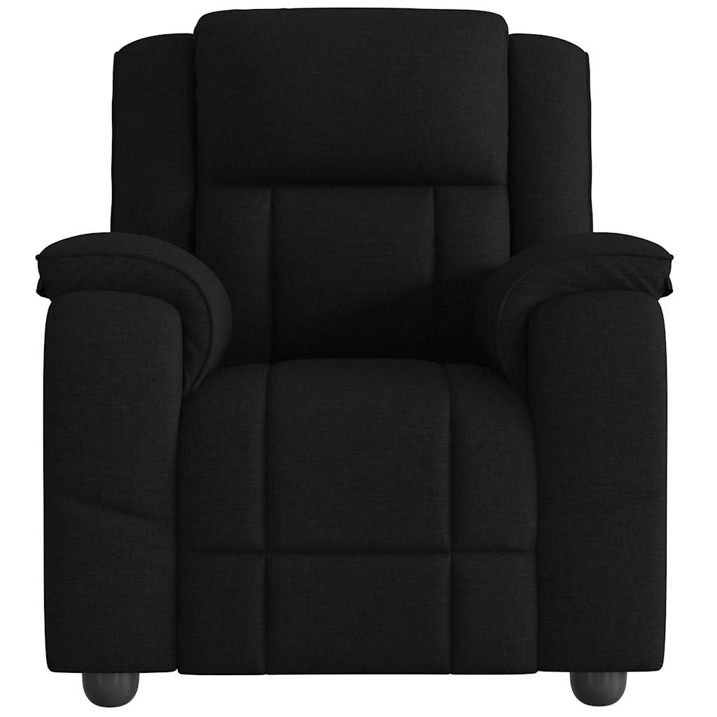 Fauteuil verstelbaar stof zwart is nu te koop bij PeponiXL, paradijselijk wonen!