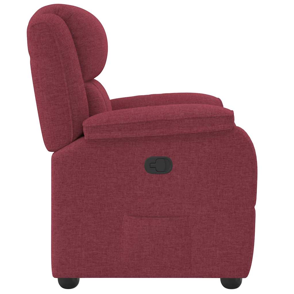 Fauteuil verstelbaar stof wijnrood is nu te koop bij PeponiXL, paradijselijk wonen!