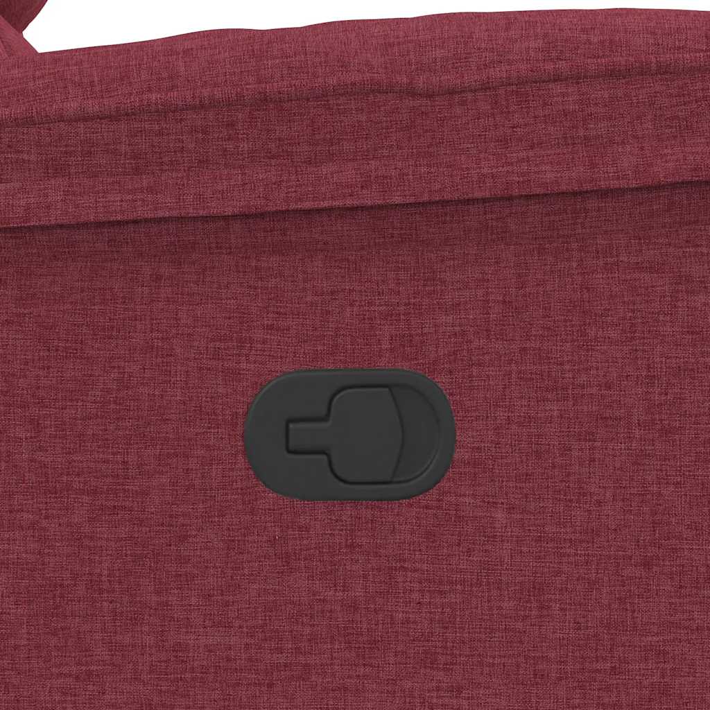 Fauteuil verstelbaar stof wijnrood is nu te koop bij PeponiXL, paradijselijk wonen!