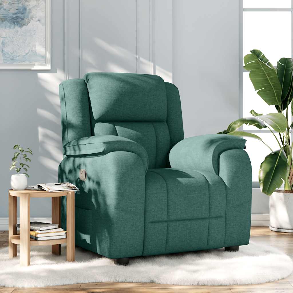 Fauteuil verstelbaar stof donkergroen is nu te koop bij PeponiXL, paradijselijk wonen!