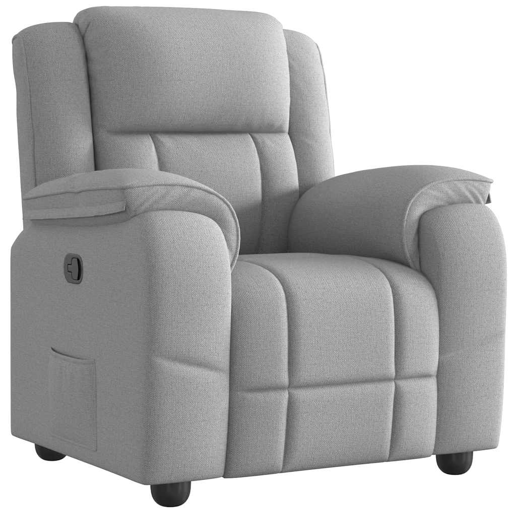 Fauteuil verstelbaar stof wolk grijs is nu te koop bij PeponiXL, paradijselijk wonen!