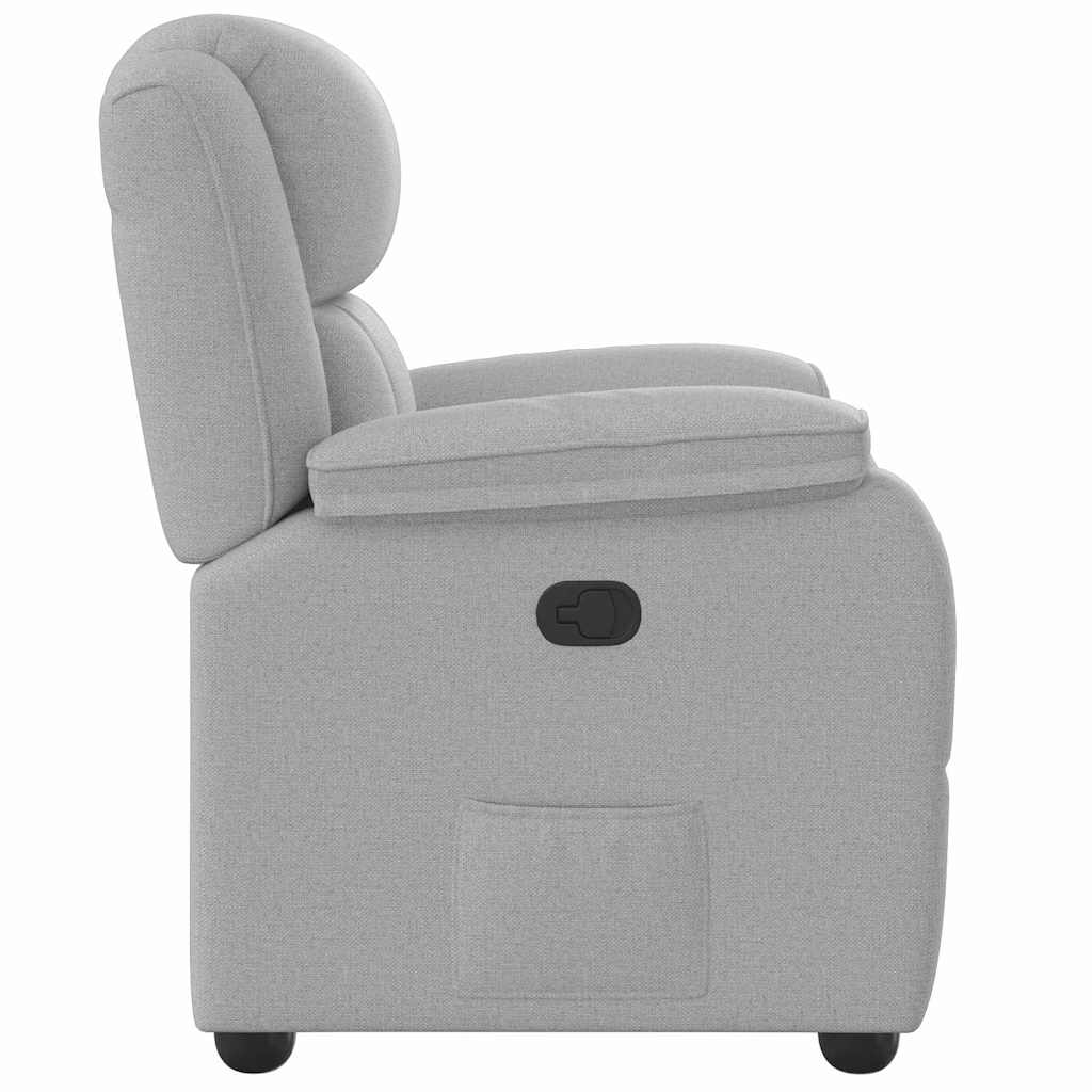 Fauteuil verstelbaar stof wolk grijs is nu te koop bij PeponiXL, paradijselijk wonen!