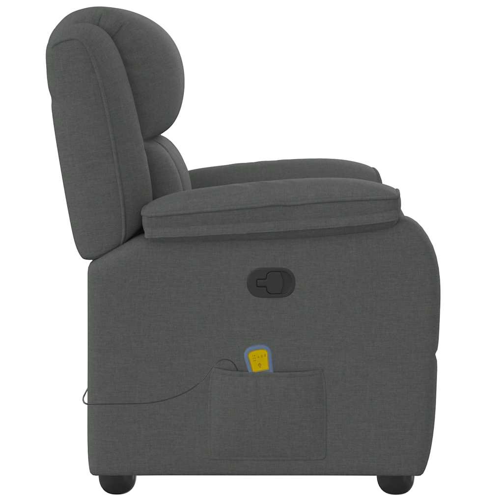 Massagestoel verstelbaar stof donkergrijs is nu te koop bij PeponiXL, paradijselijk wonen!