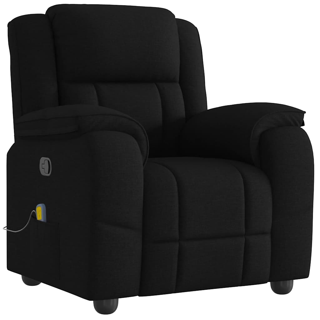 Massagestoel verstelbaar stof zwart is nu te koop bij PeponiXL, paradijselijk wonen!