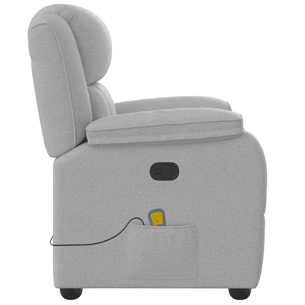 Massagestoel verstelbaar stof wolk grijs is nu te koop bij PeponiXL, paradijselijk wonen!