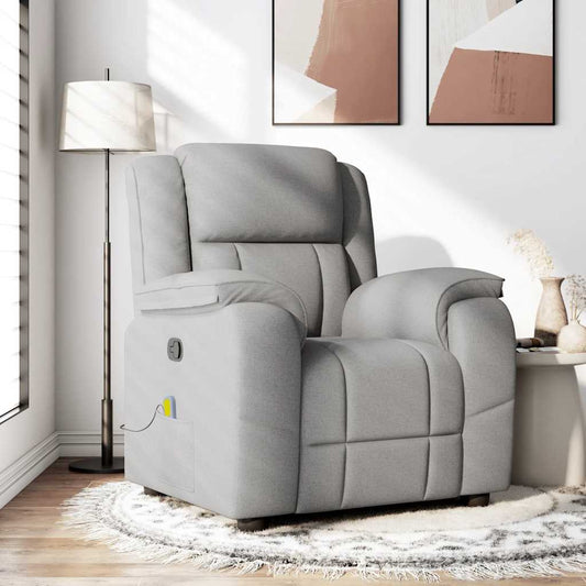 Massagestoel verstelbaar stof wolk grijs is nu te koop bij PeponiXL, paradijselijk wonen!