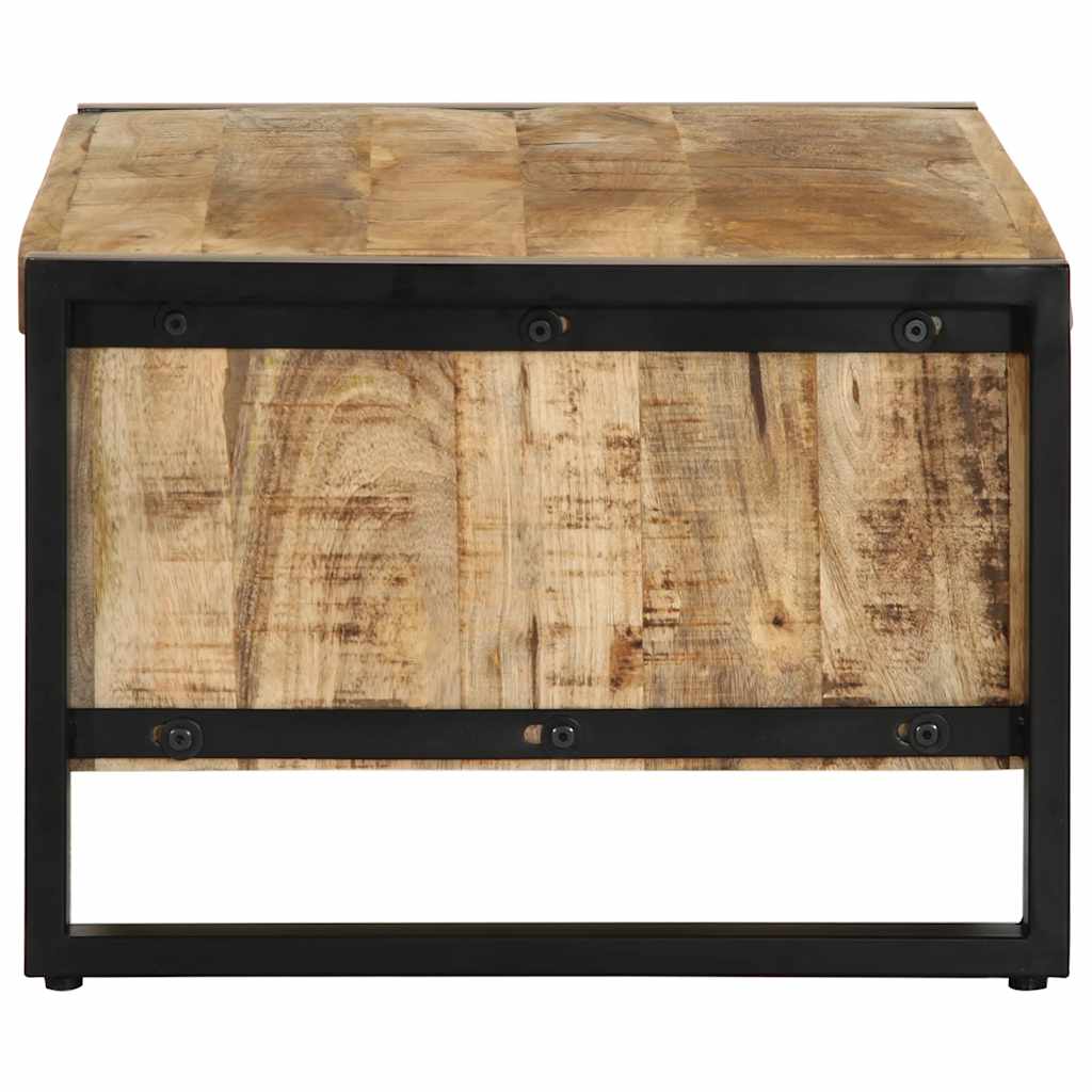 Salontafel 90x50x36 cm massief ruw mangohout is nu te koop bij PeponiXL, paradijselijk wonen!