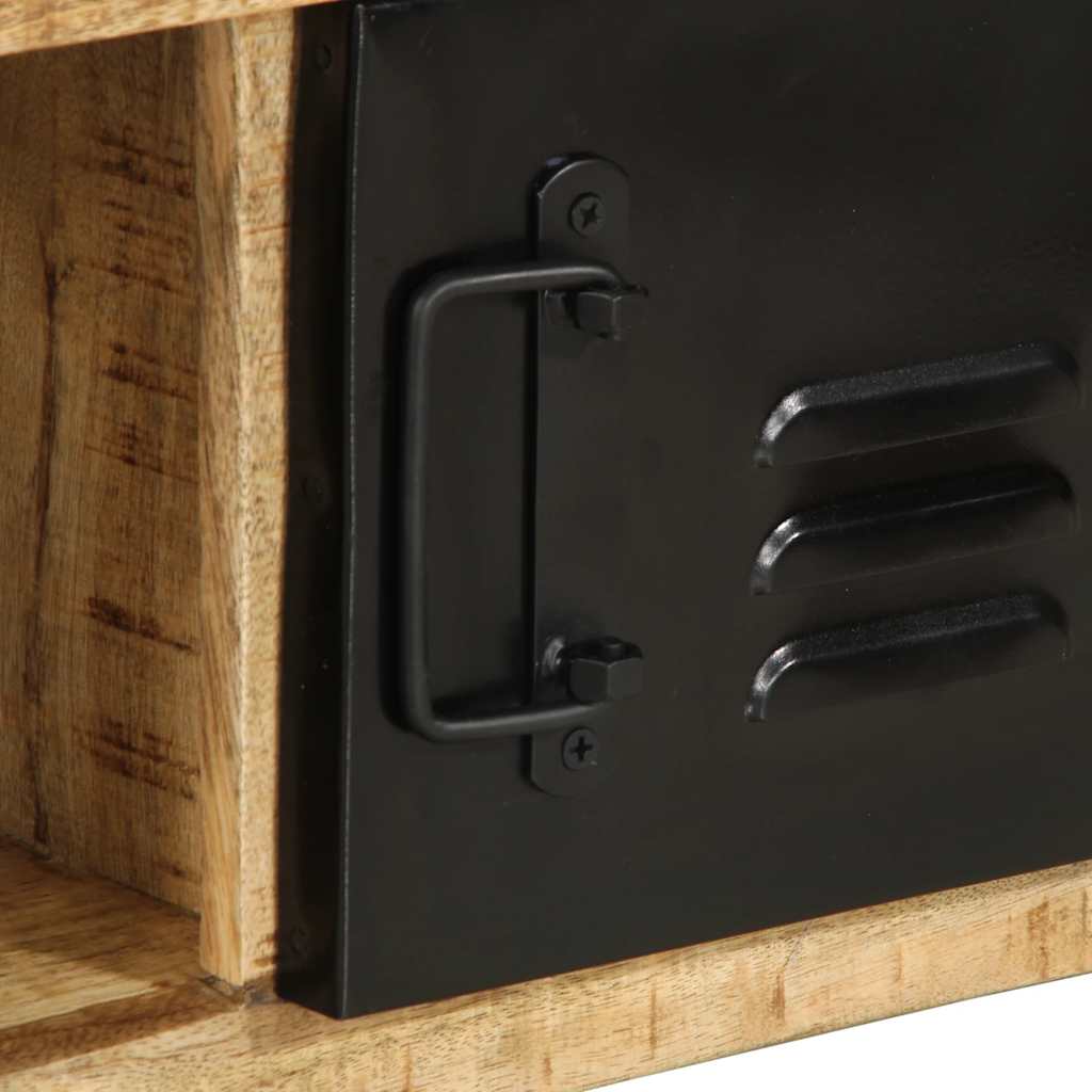 Salontafel 90x50x36 cm massief ruw mangohout is nu te koop bij PeponiXL, paradijselijk wonen!
