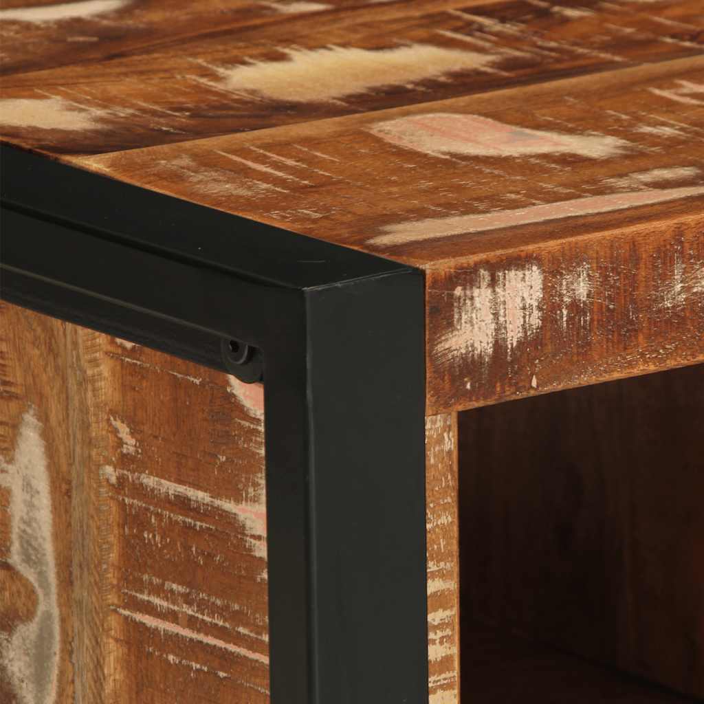Salontafel 90x50x36 cm massief gerecycled hout meerkleurig is nu te koop bij PeponiXL, paradijselijk wonen!