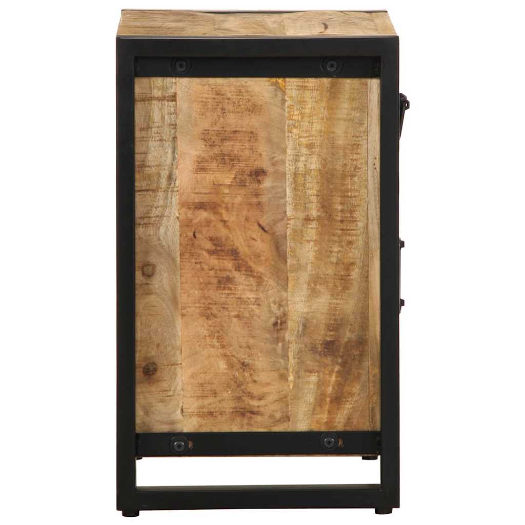 Nachtkastje 40x30x50 cm massief ruw mangohout is nu te koop bij PeponiXL, paradijselijk wonen!