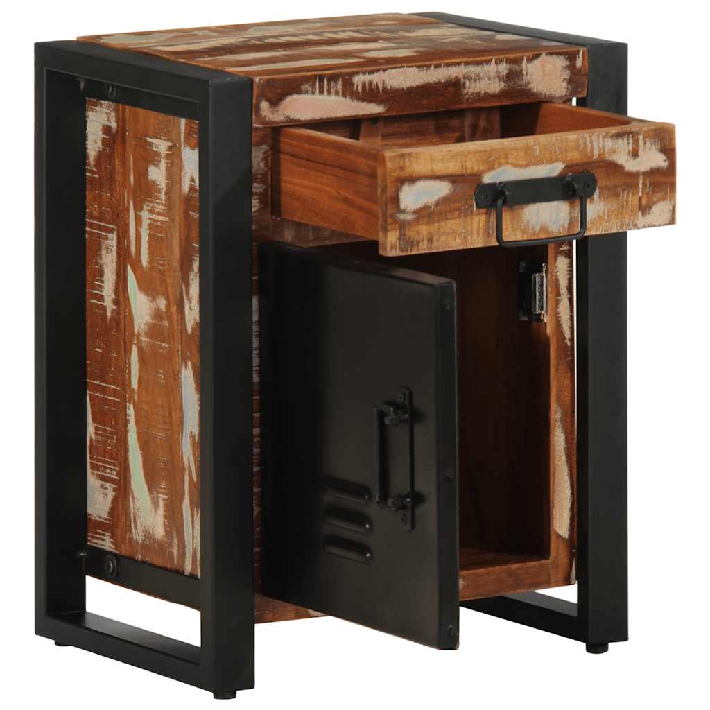 Nachtkastjes 2 st massief ruw mangohout meerkleurig is nu te koop bij PeponiXL, paradijselijk wonen!