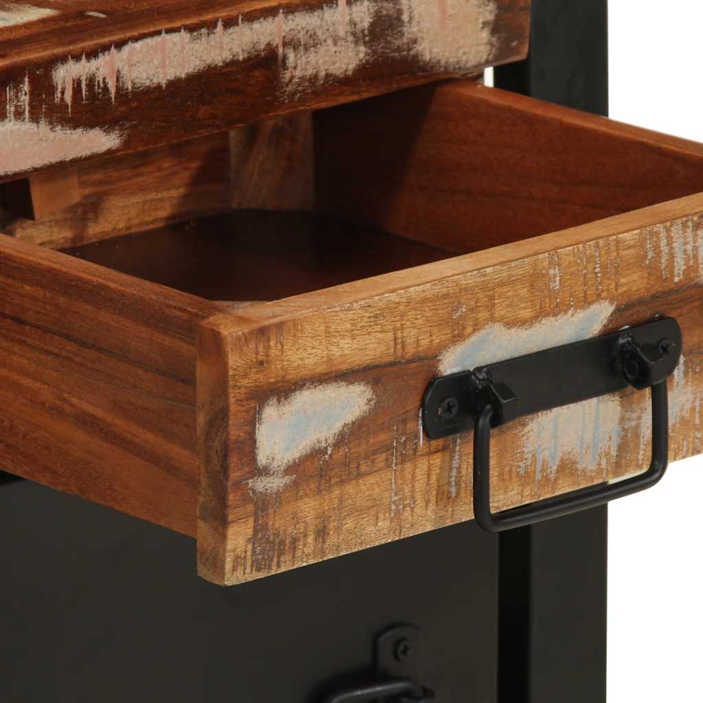 Nachtkastjes 2 st massief ruw mangohout meerkleurig is nu te koop bij PeponiXL, paradijselijk wonen!