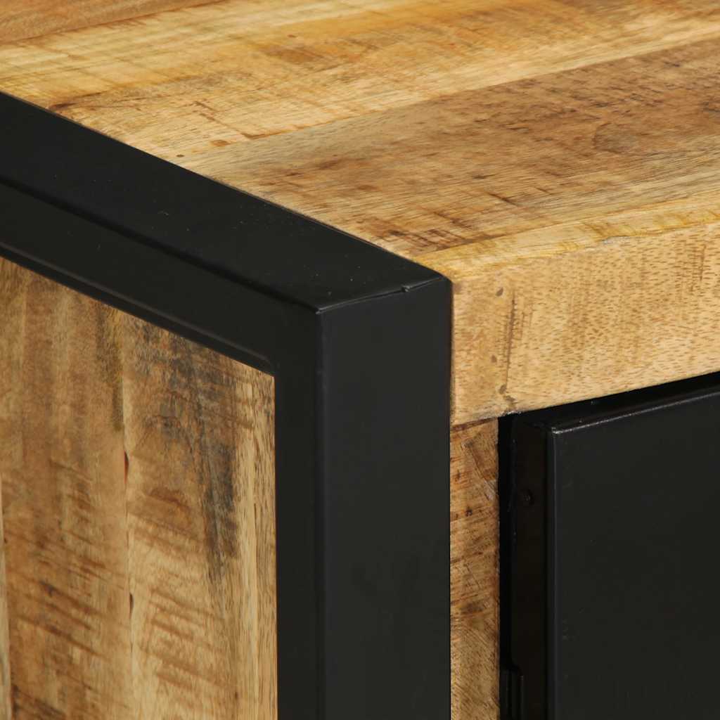 Nachtkastje 40x30x51 cm massief ruw mangohout is nu te koop bij PeponiXL, paradijselijk wonen!