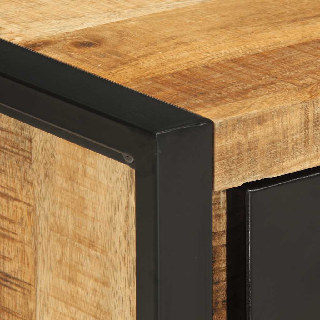 Nachtkastje 35x34x45 cm massief ruw mangohout is nu te koop bij PeponiXL, paradijselijk wonen!