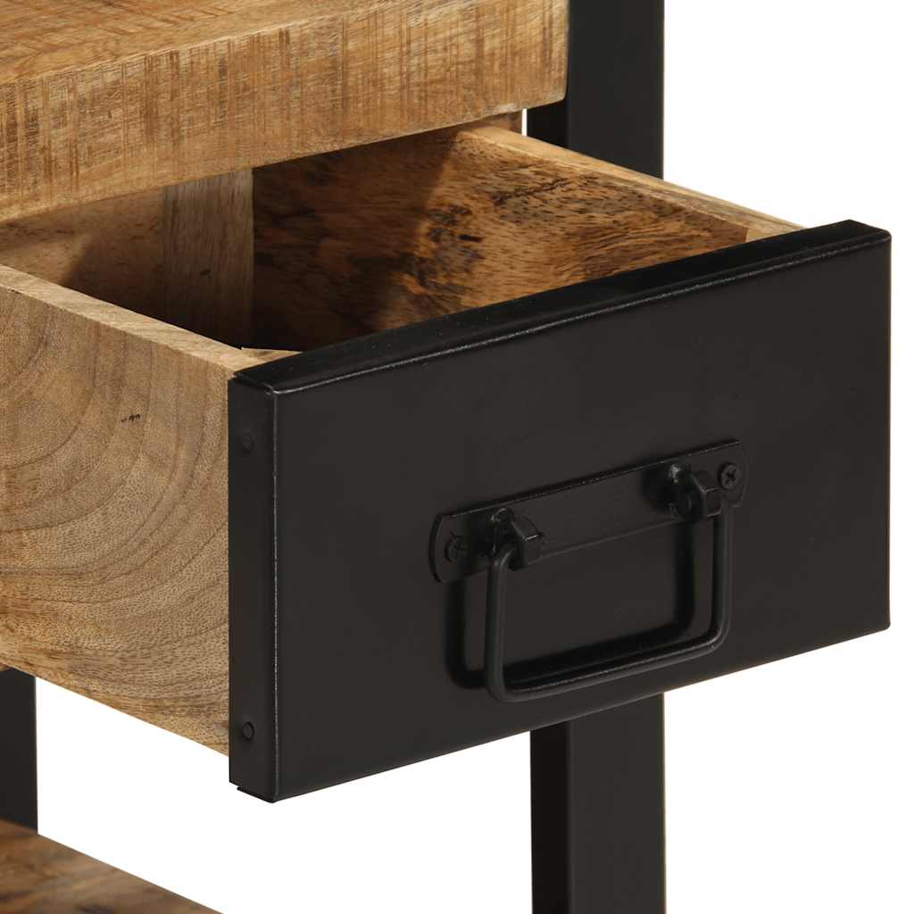 Nachtkastjes 2 st massief ruw mangohout is nu te koop bij PeponiXL, paradijselijk wonen!