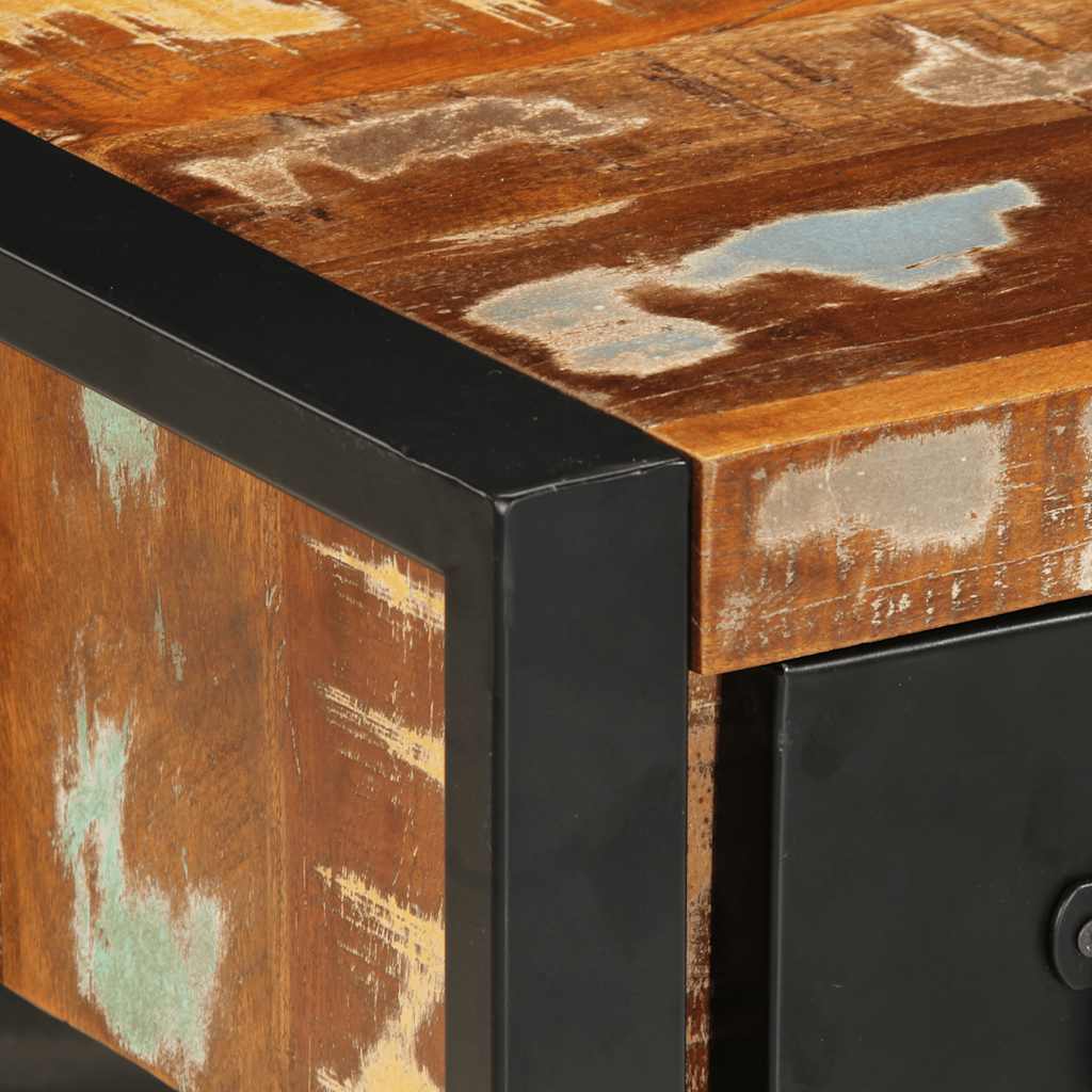 Nachtkastjes 2 st massief ruw mangohout meerkleurig is nu te koop bij PeponiXL, paradijselijk wonen!