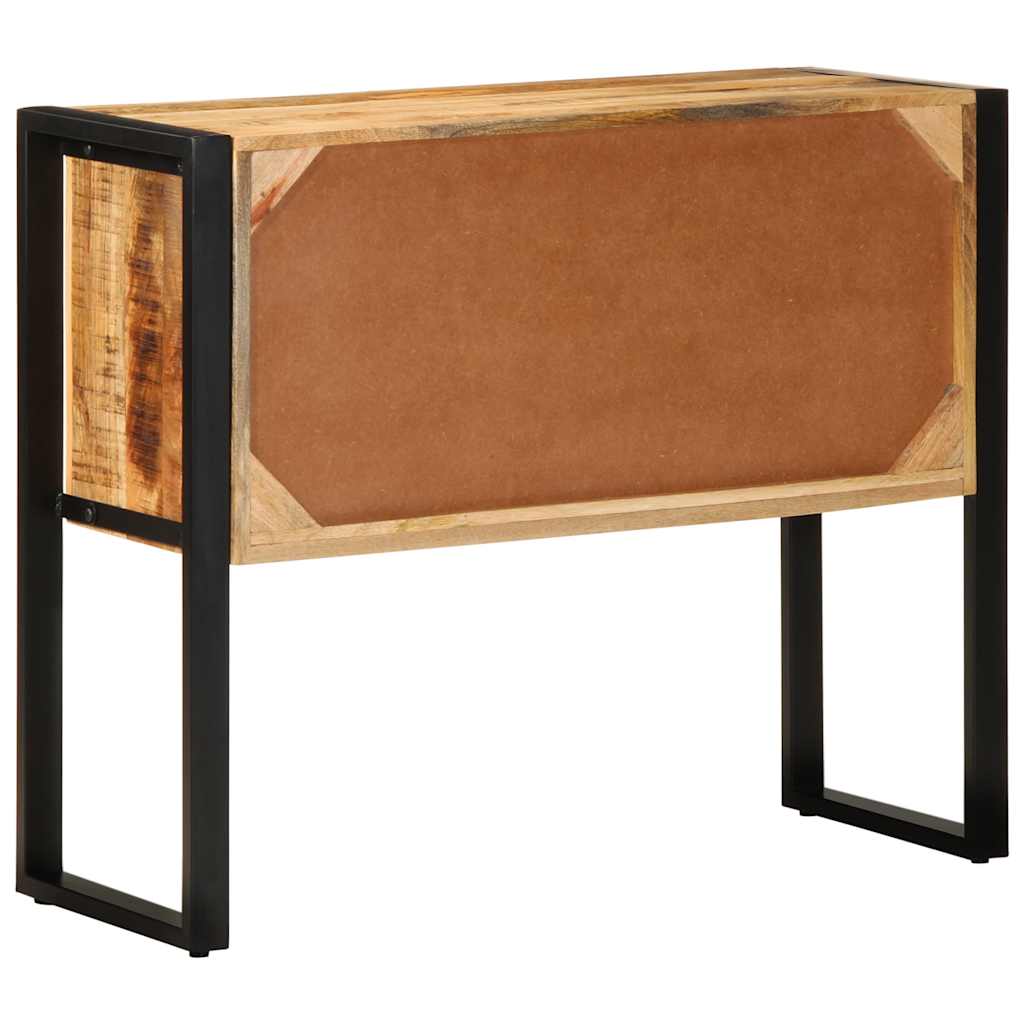 Wandkast 90x35x75 cm massief ruw mangohout is nu te koop bij PeponiXL, paradijselijk wonen!