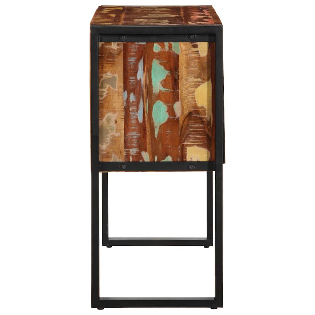 Wandkast 90x35x75 cm massief gerecycled hout meerkleurig is nu te koop bij PeponiXL, paradijselijk wonen!