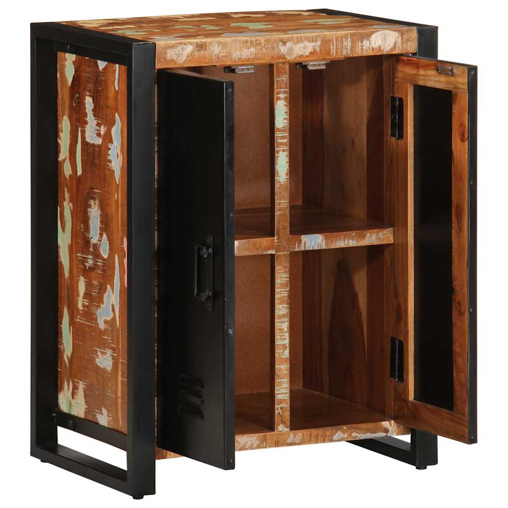 Dressoir 55x35x70 cm massief gerecycled hout meerkleurig is nu te koop bij PeponiXL, paradijselijk wonen!