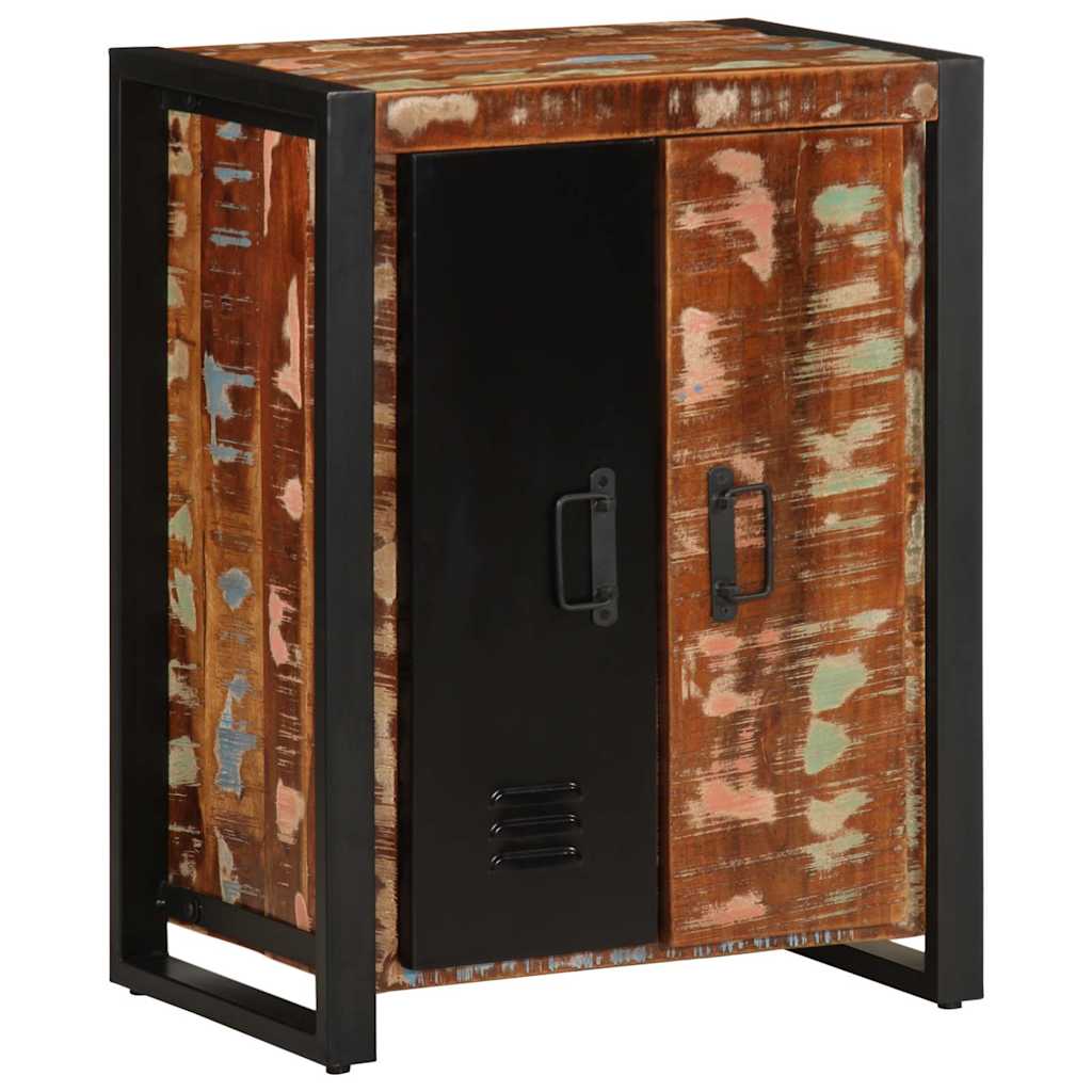 Dressoir 55x35x70 cm massief gerecycled hout meerkleurig is nu te koop bij PeponiXL, paradijselijk wonen!