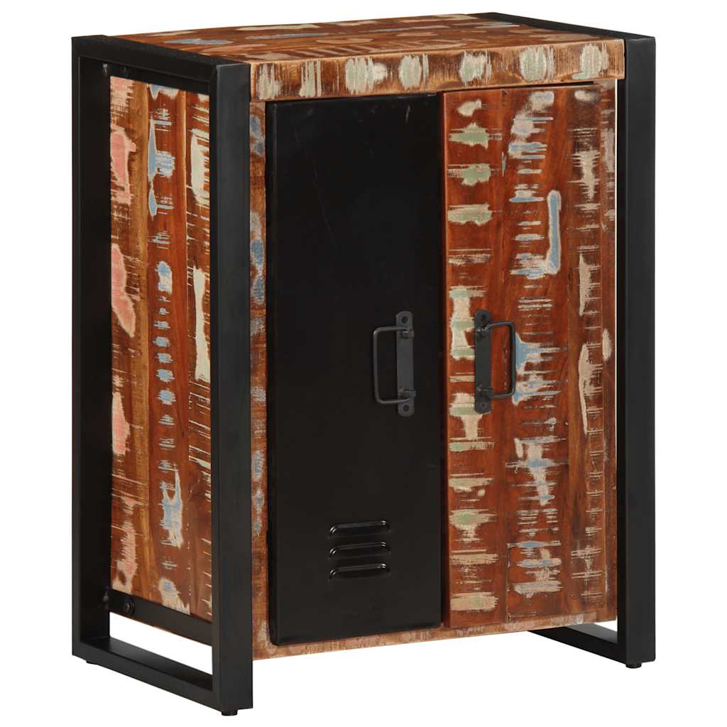 Dressoir 55x35x70 cm massief gerecycled hout meerkleurig is nu te koop bij PeponiXL, paradijselijk wonen!