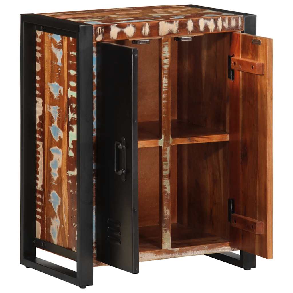 Dressoir 55x35x70 cm massief gerecycled hout meerkleurig is nu te koop bij PeponiXL, paradijselijk wonen!