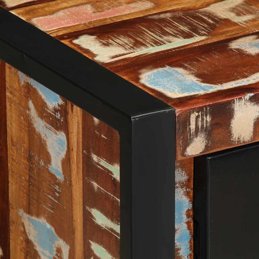 Dressoir 55x35x70 cm massief gerecycled hout meerkleurig is nu te koop bij PeponiXL, paradijselijk wonen!