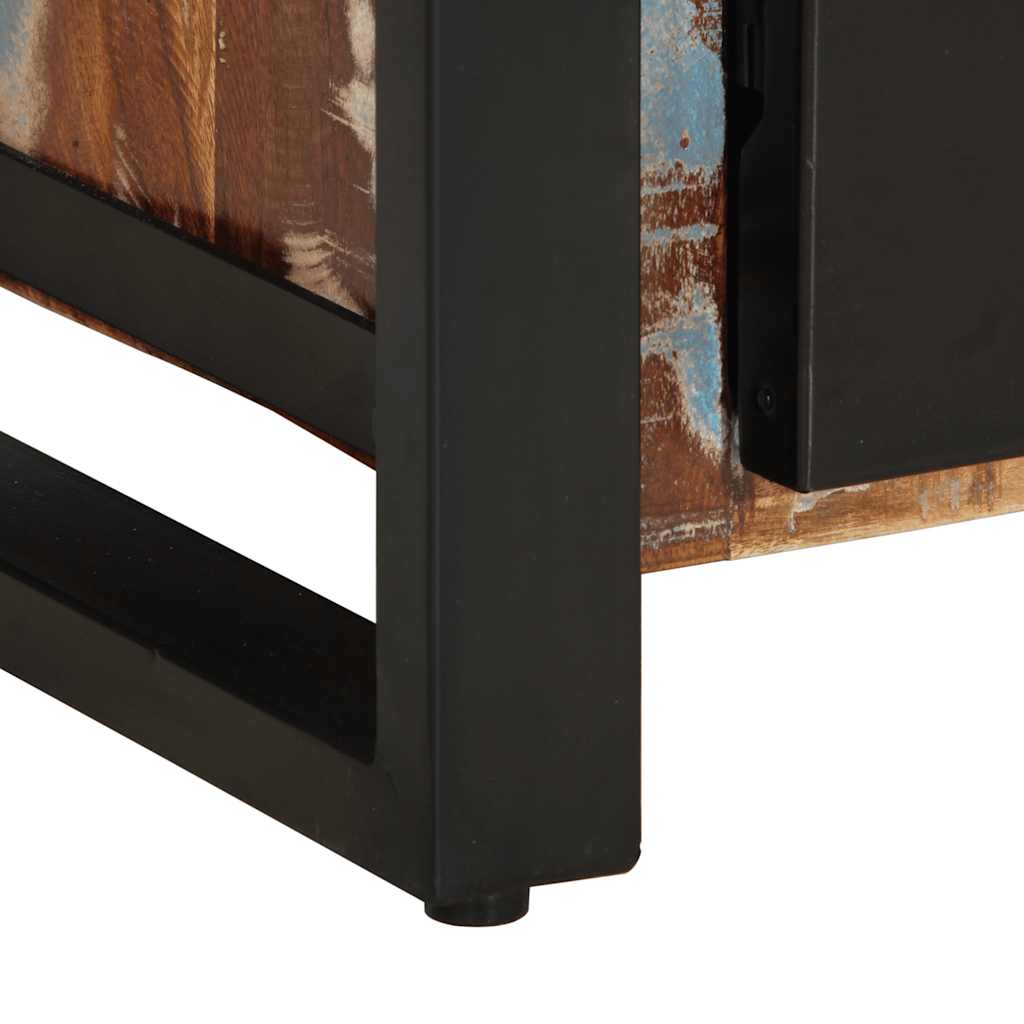 Dressoir 55x35x70 cm massief gerecycled hout meerkleurig is nu te koop bij PeponiXL, paradijselijk wonen!