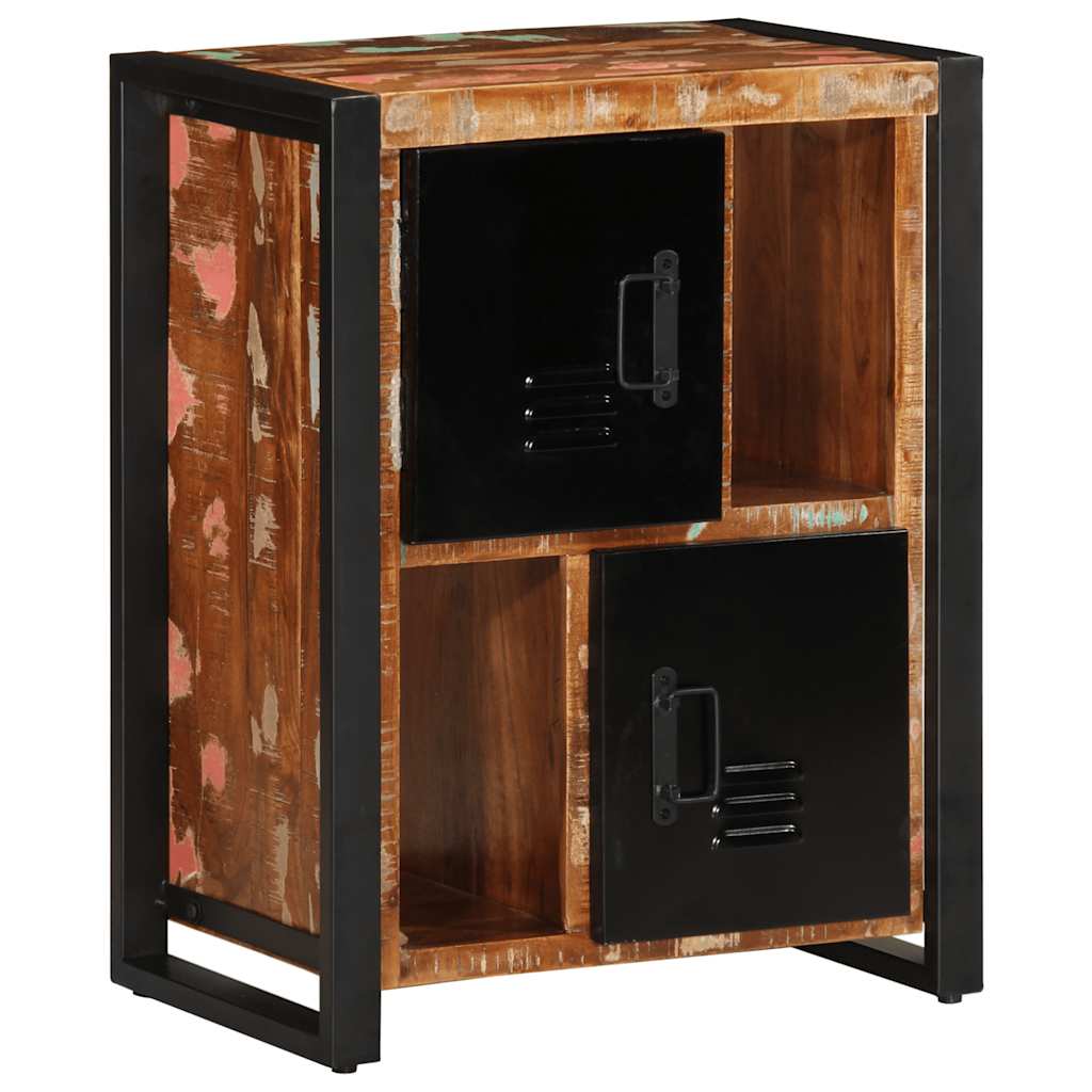 Dressoir 55x35x70 cm massief gerecycled hout meerkleurig is nu te koop bij PeponiXL, paradijselijk wonen!