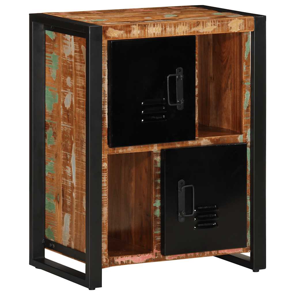 Dressoir 55x35x70 cm massief gerecycled hout meerkleurig is nu te koop bij PeponiXL, paradijselijk wonen!