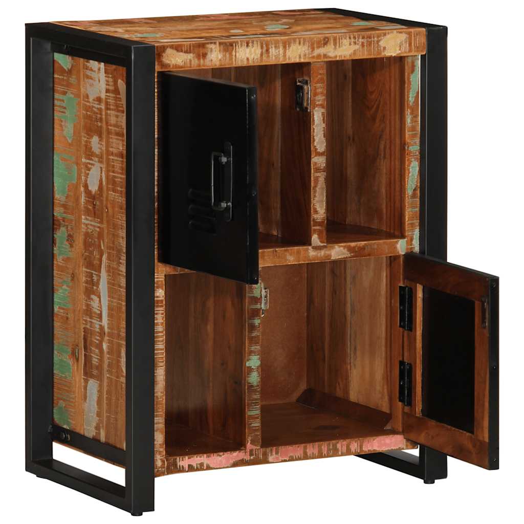 Dressoir 55x35x70 cm massief gerecycled hout meerkleurig is nu te koop bij PeponiXL, paradijselijk wonen!