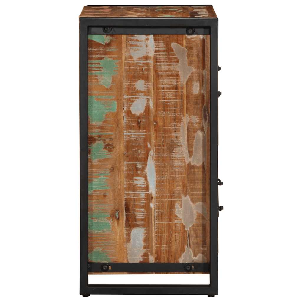 Dressoir 55x35x70 cm massief gerecycled hout meerkleurig is nu te koop bij PeponiXL, paradijselijk wonen!