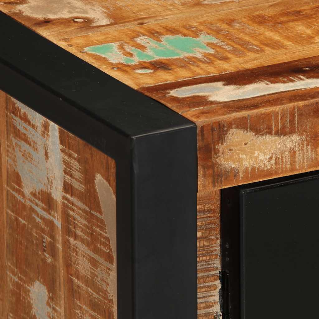 Dressoir 55x35x70 cm massief gerecycled hout meerkleurig is nu te koop bij PeponiXL, paradijselijk wonen!