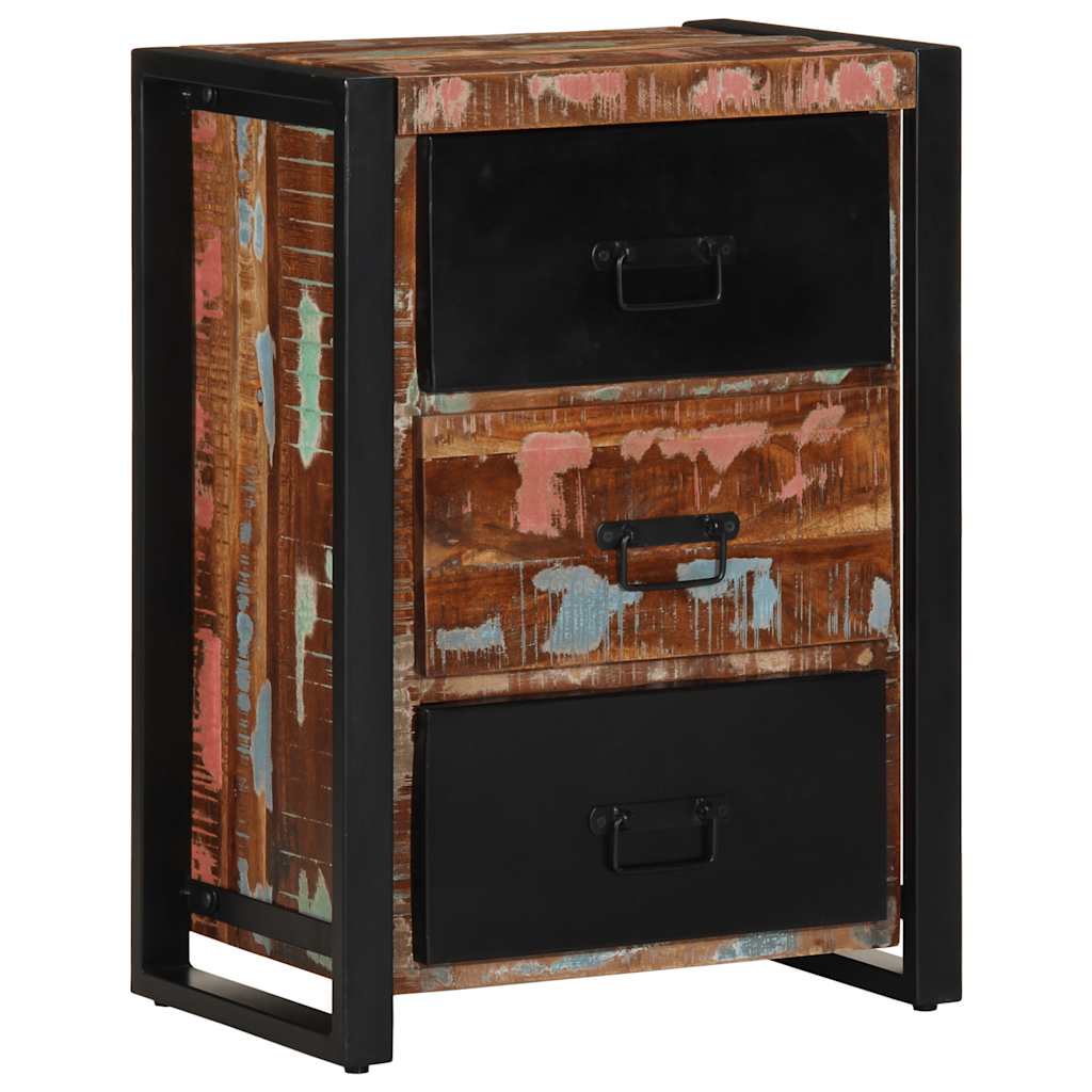 Ladekast Multicolor 50x35x70 cm Massief Hout Hergebruikt is nu te koop bij PeponiXL, paradijselijk wonen!