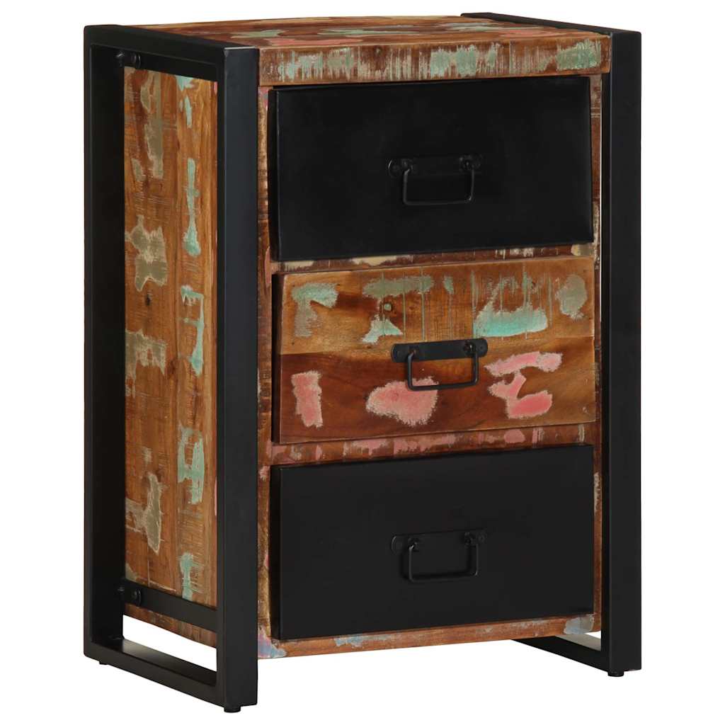 Ladekast Multicolor 50x35x70 cm Massief Hout Hergebruikt is nu te koop bij PeponiXL, paradijselijk wonen!