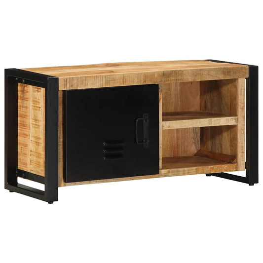 Tv-meubel 80x30x40 cm massief ruw mangohout is nu te koop bij PeponiXL, paradijselijk wonen!