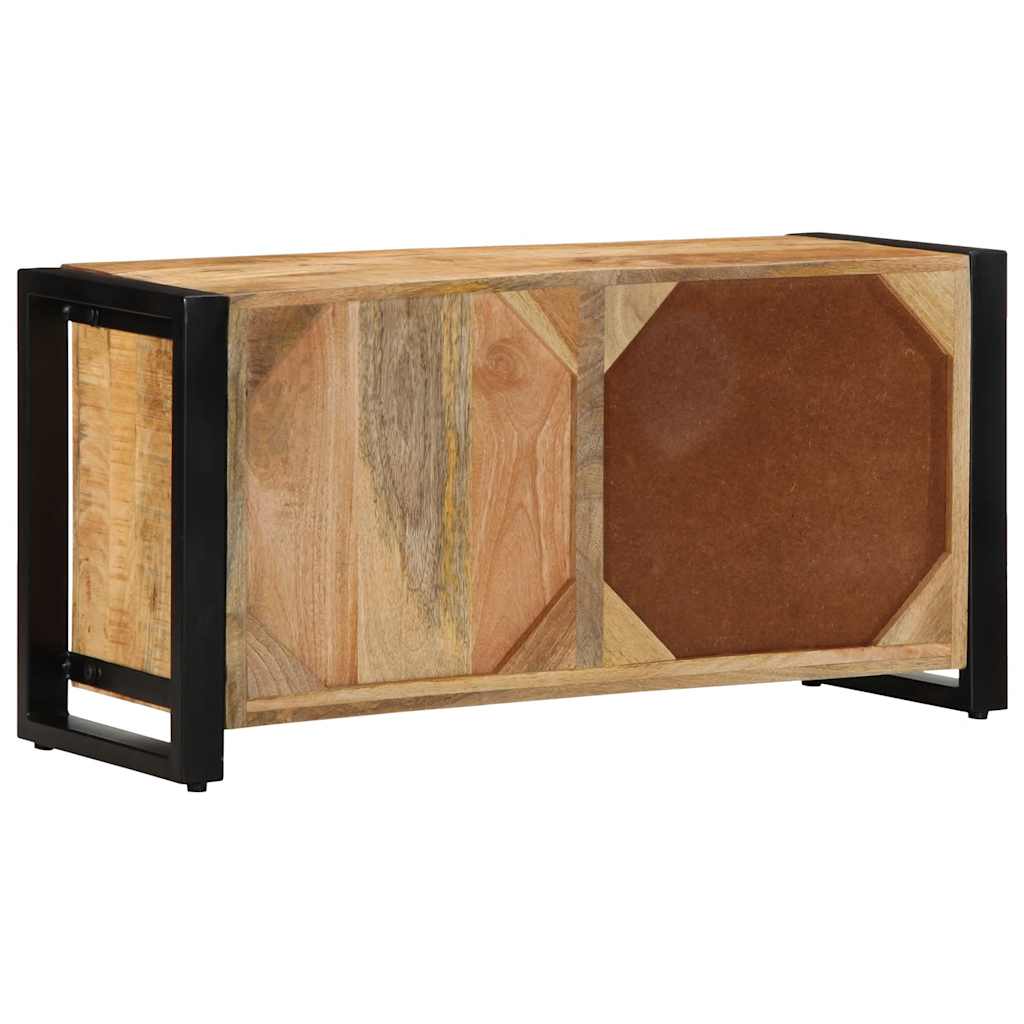 Tv-meubel 80x30x40 cm massief ruw mangohout is nu te koop bij PeponiXL, paradijselijk wonen!