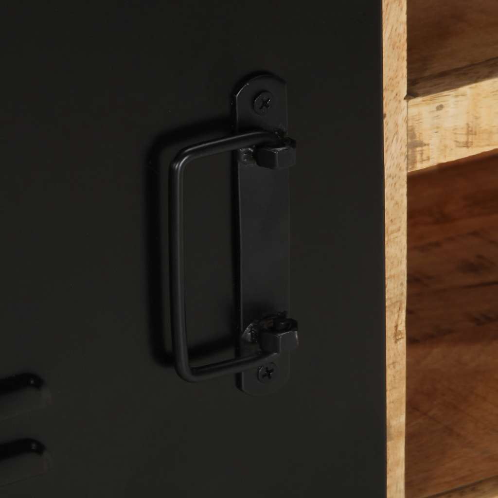 Tv-meubel 80x30x40 cm massief ruw mangohout is nu te koop bij PeponiXL, paradijselijk wonen!