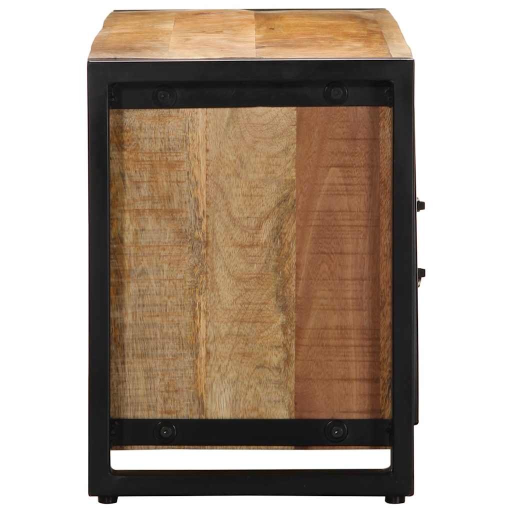 Tv-meubel 100x30x40 cm massief ruw mangohout is nu te koop bij PeponiXL, paradijselijk wonen!