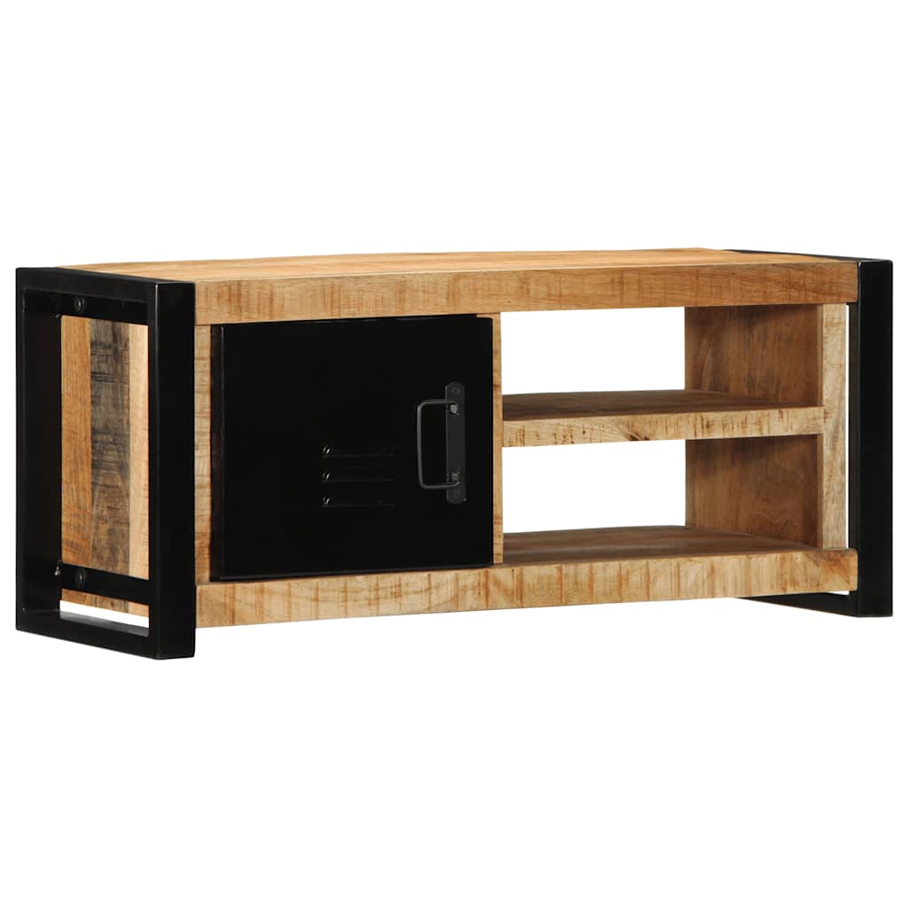 Tv-meubel 80x30x35 cm massief ruw mangohout is nu te koop bij PeponiXL, paradijselijk wonen!