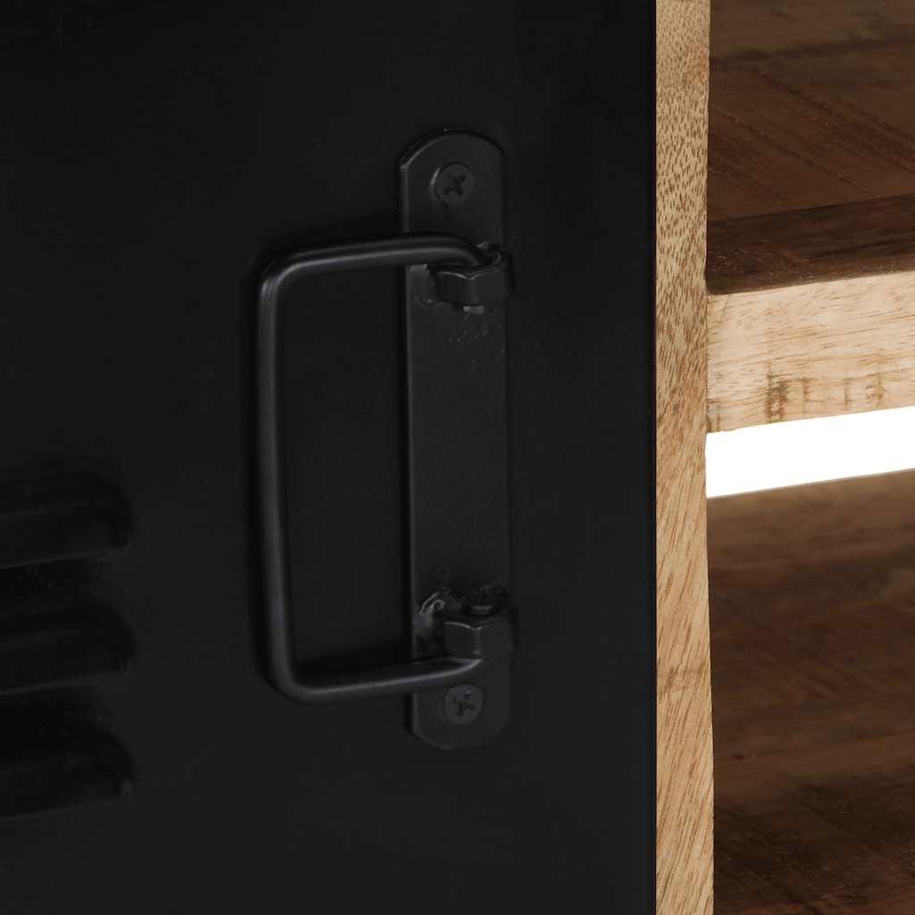 Tv-meubel 80x30x35 cm massief ruw mangohout is nu te koop bij PeponiXL, paradijselijk wonen!