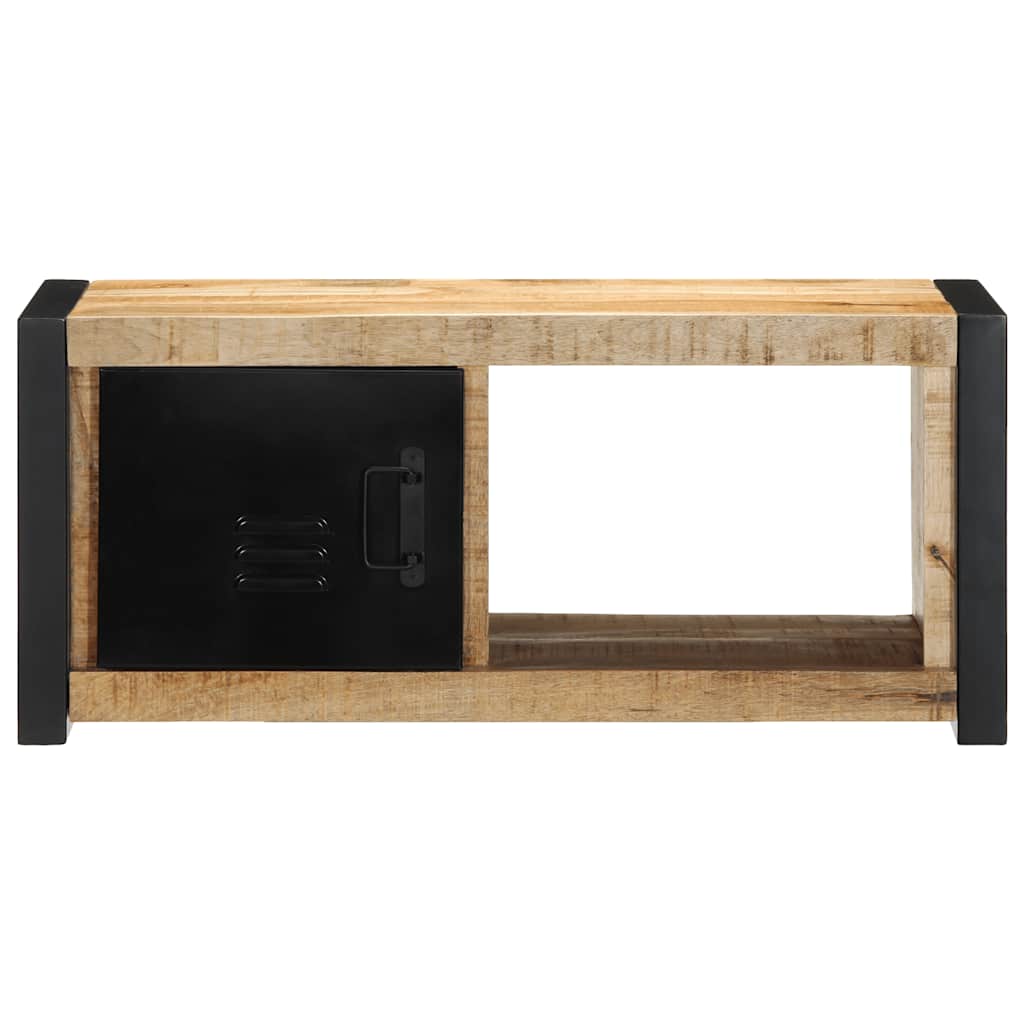 Tv-meubel 80x30x35 cm massief ruw mangohout is nu te koop bij PeponiXL, paradijselijk wonen!