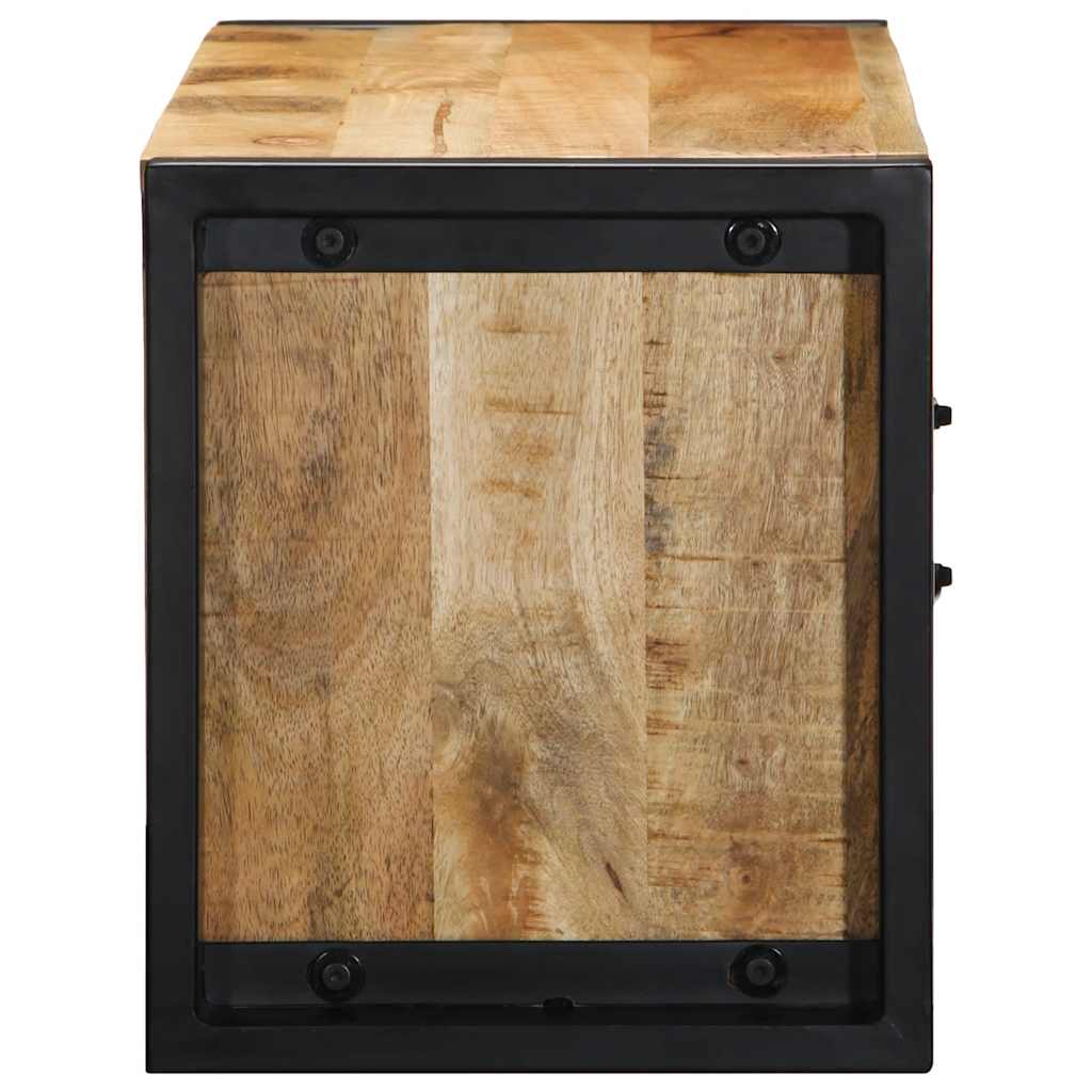 Tv-meubel 80x30x35 cm massief ruw mangohout is nu te koop bij PeponiXL, paradijselijk wonen!