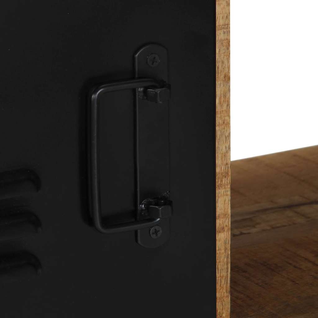 Tv-meubel 80x30x35 cm massief ruw mangohout is nu te koop bij PeponiXL, paradijselijk wonen!