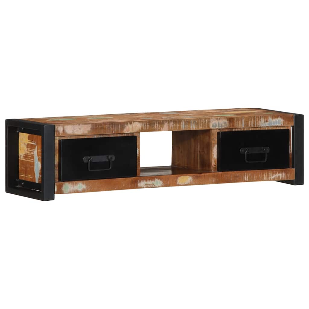 Tv-meubel 100x30x25 cm massief gerecycled hout is nu te koop bij PeponiXL, paradijselijk wonen!