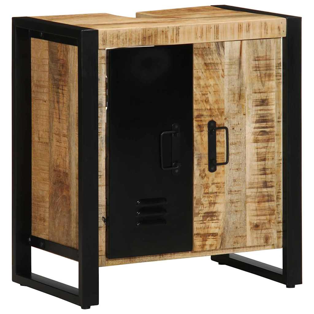 Badkamerkast met plank Bruin 55 x 35 x 60 cm Massief Mango Hout is nu te koop bij PeponiXL, paradijselijk wonen!