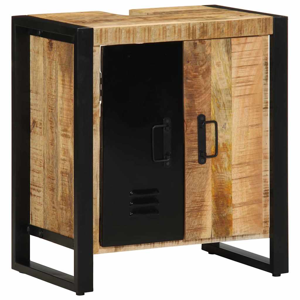 Badkamerkast met plank Bruin 55 x 35 x 60 cm Massief Mango Hout is nu te koop bij PeponiXL, paradijselijk wonen!